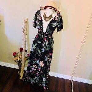 Anthropologie Floral Maxi Dress